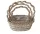 KOSÁR RATTAN FONOTT FÜLES OVÁL SZETT 54-202-31X24XH12/34CM 3DB 1CS