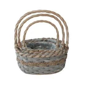   KOSÁR RATTAN FONOTT FÜLES OVÁL 54-203-31X23XH15/36CM 3DB 1CS