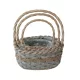 KOSÁR RATTAN FONOTT FÜLES OVÁL 54-203-31X23XH15/36CM 3DB 1CS