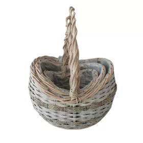   KOSÁR RATTAN FONOTT FÜLES KEREK 54-205-D25XH13/18/33CM 3DB 1CS