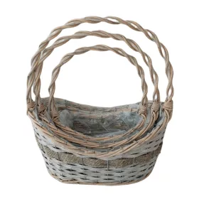   KOSÁR RATTAN FONOTT FÜLES OVÁL 54-206-33X24XH11/16/37CM 3DB 1CS