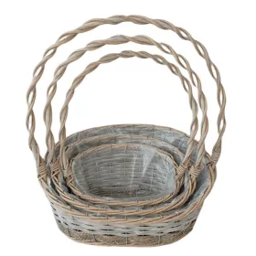   KOSÁR RATTAN FONOTT FÜLES OVÁL 54-207-34X27XH8/16/40CM 3DB 1CS