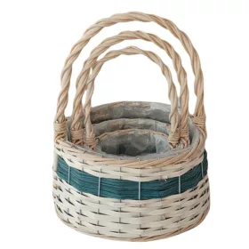   KOSÁR RATTAN FONOTT FÜLES KEREK 54-211-D22XH13/30CM 3DB 1CS