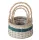 KOSÁR RATTAN FONOTT FÜLES KEREK 54-211-D22XH13/30CM 3DB 1CS