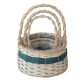 KOSÁR RATTAN FONOTT FÜLES KEREK 54-211-D22XH13/30CM 3DB 1CS