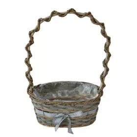   KOSÁR RATTAN FONOTT FÜLES OVÁL MASNIS 54-101-27X19XH12/42CM 1DB