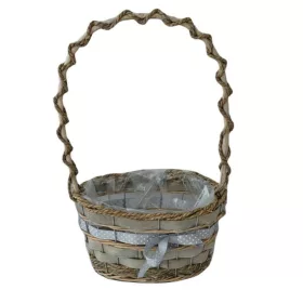   KOSÁR RATTAN FONOTT FÜLES OVÁL MASNIS 54-102-22X15XH12/37CM 1DB