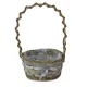 KOSÁR RATTAN FONOTT FÜLES OVÁL MASNIS 54-102-22X15XH12/37CM 1DB
