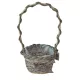 KOSÁR RATTAN FONOTT FÜLES KEREK MASNIS 54-103-D20XH12/38CM 1DB