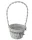 KOSÁR RATTAN FONOTT FÜLES KEREK FEHÉR MASNIS 54-105-D23XH15/47CM 1DB