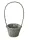 KOSÁR RATTAN FONOTT FÜLES KEREK SZÜRKE 54-107-D22XH16/51CM 1DB