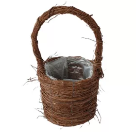   KOSÁR RATTAN FONOTT FÜLES BARNA KÓCOS 54-108-D19XH16/35CM 1DB