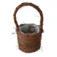 KOSÁR RATTAN FONOTT FÜLES BARNA KÓCOS 54-108-D19XH16/35CM 1DB