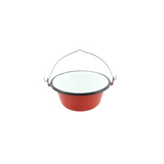 Zománcozott Bogrács  Tálaló 16cm  0.8 Literes 