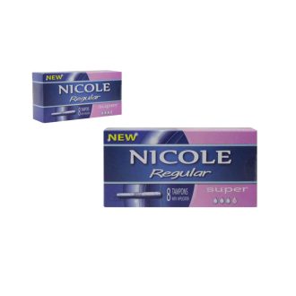 Applikátoros Tampon Nicole Regular 8 Darabos Super 