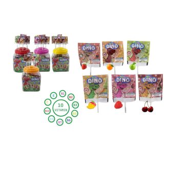   Nyalóka Cukormentes Vita Dino Több Ízben Kínáló Dobozban 100*6g 