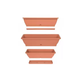 Virágláda+Alátét Terracotta 60CM 11L 1DB