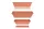 Virágláda+Alátét Terracotta 60CM 11L 1DB