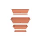 Virágláda+Alátét Terracotta 60CM 11L 1DB