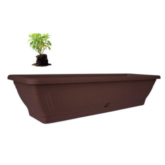 Virágláda Tálcával Magyar 80cm Barna (10/#_300/rkl)