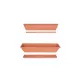 Virágláda+Alátét Terracotta 80CM 16L 1DB
