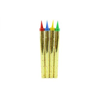 Tortagyertya 4 Darabos 18cm Színes