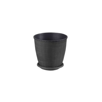 Cserép+Alátét Rattan 6 Literes Wenge