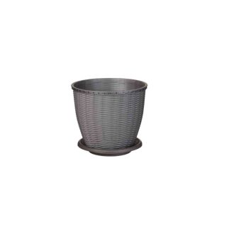Cserép+Alátét Rattan 2.75 Literes Szürke
