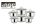 EDENBERG INOX EDÉNYKÉSZLET 12RÉSZES 6EDÉNY+6FEDŐ EB-3999 1CS