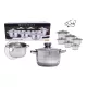 EDENBERG INOX EDÉNYKÉSZLET 12RÉSZES 6EDÉNY+6FEDŐ EB-4037 1CS