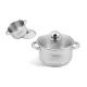 Edenberg lábas inox 1,9L üveg fedővel EB-3003 1DB
