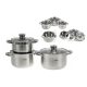 EDENBERG LÁBAS SZETT 6RÉSZES INOX 3LÁBAS+3FEDŐ FR-1152 1CS