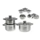 EDENBERG LÁBAS SZETT 6RÉSZES INOX 3LÁBAS+3FEDŐ FR-1152 1CS