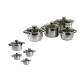 Edenberg lábas szett 8RÉSZES inox 4LÁBAS+4FEDŐ FR-1154 1CS