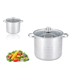 Edenberg fazék inox üveg fedővel 5,3L 20CM EB-542N 1DB