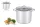 Edenberg fazék inox üveg fedővel 6,8L 22CM EB-543N 1DB