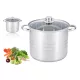 Edenberg fazék inox üveg fedővel 15,5L 30CM EB-547N 1DB