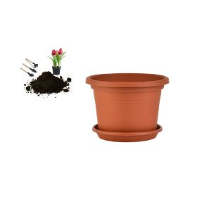 CILINDRO VIRÁGCSERÉP+ALÁTÉT TERRA 35CM 1DB