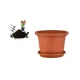 Virágcserép+Alátét Cilindro Terra 35CM 1DB