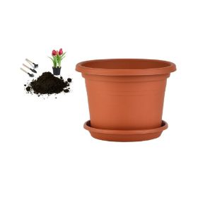 CILINDRO VIRÁGCSERÉP+ALÁTÉT TERRA 40CM 1DB