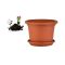 Virágcserép+Alátét Cilindro 40cm Terra