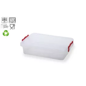 TÁROLÓDOBOZ SZÖGLETES LAPOS FÜLLEL 2,5L K118 1DB
