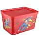 TÁROLÓ DOBOZ SZÖGLETES SUPERMAN 24L TP601-51 1DB