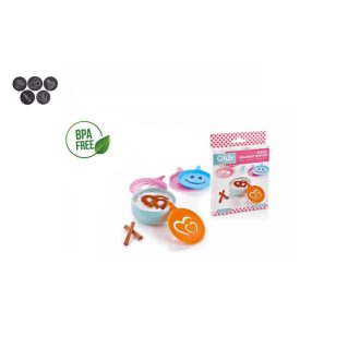 Kávéhab Díszítő Sablon Műanyag 4 Darabos L-00556 