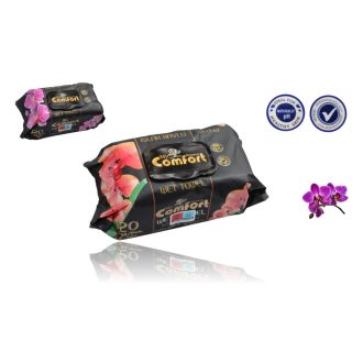   Nedves Törlőkendő My Comfort 120 Db Orchidea Illattal Alkohol Mentes Fliptop Zárókupakos