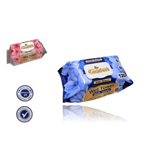   Nedves Törlőkendő My Comfort 120 Db Virág Illattal Alkohol Mentes Fliptop Zárókupakos