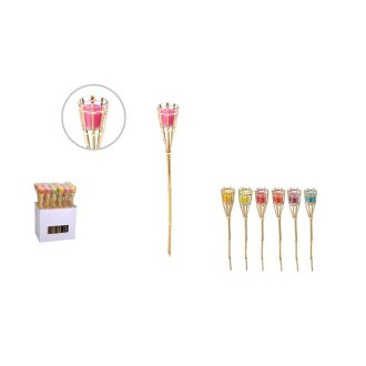   Fáklya Bambusz 76cm Citronella Gyertyával Üvegben 420006080 