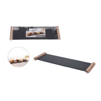 Tálaló Pala Fa Foganytúval 49*15cm 210000400 