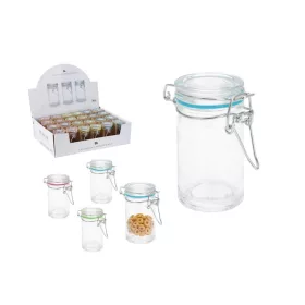 TÁROLÓ ÜVEG FÉMCSATOS 80ML CD1001410 1DB