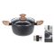 Lábas Teflonos+Üvegfedő 4 Literes 24cm 170507050 